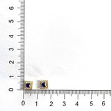 FESUS06_SB Stack'em Up Sapphire Studs Earrings