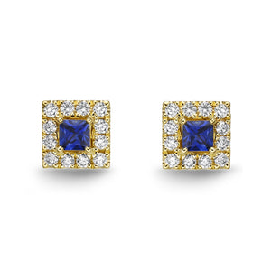 FESUS06_SB Stack'em Up Sapphire Studs Earrings