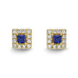 FESUS06_SB Stack'em Up Sapphire Studs Earrings