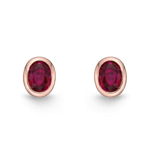 FESUV01_RU Stack'em Up Ruby Studs Earrings