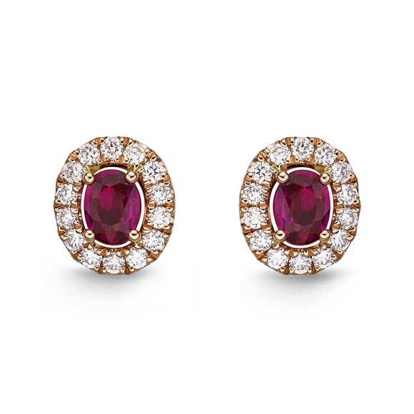 FESUV06_RU Stack'em Up Ruby Studs Earrings
