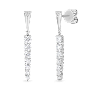 FEUB253_00 U-Basket Diamond Dangling Earrings