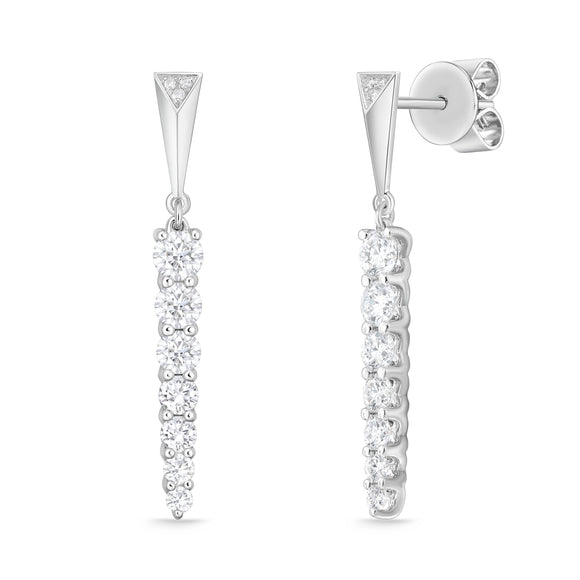 FEUB253_00 U-Basket Diamond Dangling Earrings