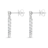 FEUB255_00 U-Basket Diamond Dangling Earrings