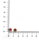 FEVL102_RU Valley of Light Ruby Illusion-setting Earrings