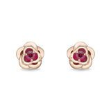 FEVL102_RU Valley of Light Ruby Illusion-setting Earrings