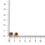 FEVL104_RU Valley of Light Ruby Illusion-setting Earrings
