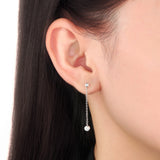 FEZY101_00 Dazzling by the Yard Diamond Dangling Earrings