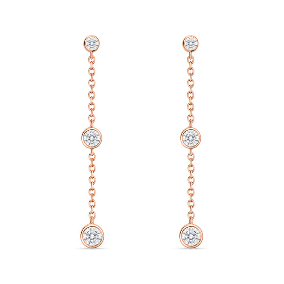 FEZY102_00 Dazzling by the Yard Diamond Dangling Earrings