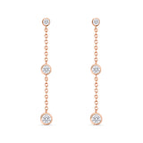 FEZY102_00 Dazzling by the Yard Diamond Dangling Earrings