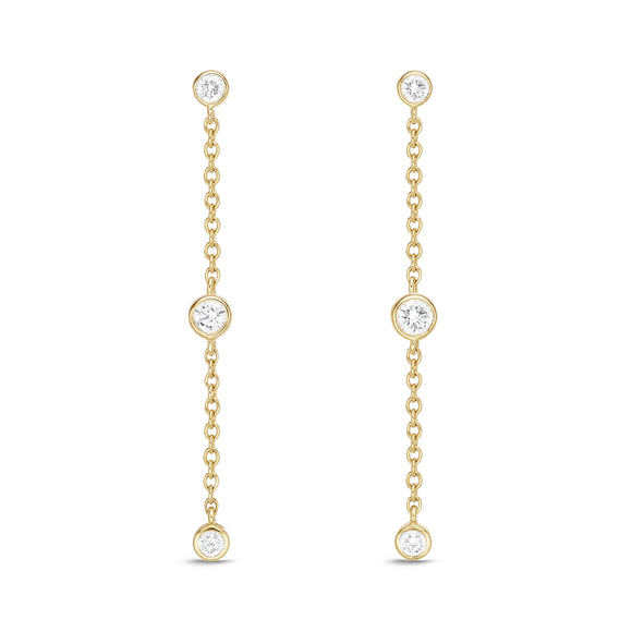 FEZY103_00 Dazzling by the Yard Diamond Dangling Earrings