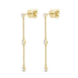 FEZY103_00 Dazzling by the Yard Diamond Dangling Earrings