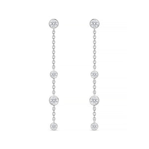 FEZY104_00 Dazzling by the Yard Diamond Dangling Earrings
