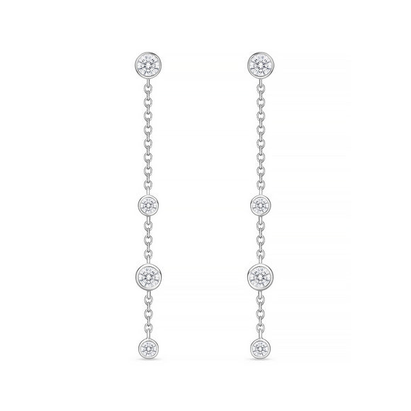 FEZY104_00 Dazzling by the Yard Diamond Dangling Earrings