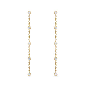 FEZY105_00 Dazzling by the Yard Diamond Dangling Earrings