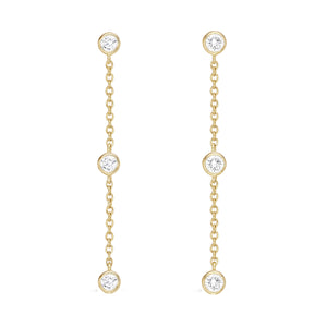 FEZY107_00 Dazzling by the Yard Diamond Dangling Earrings