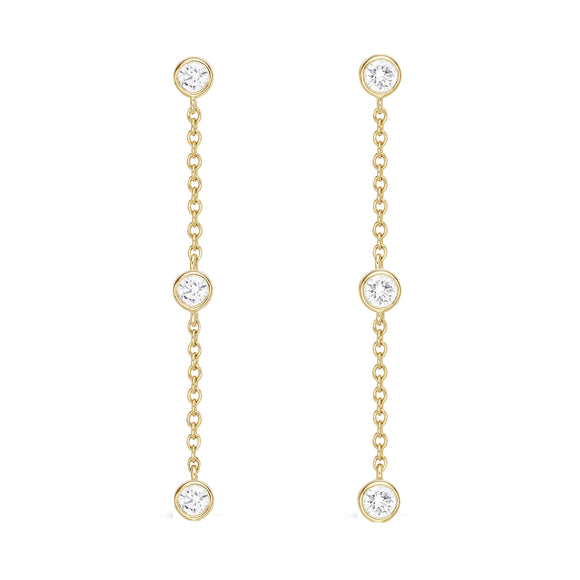 FEZY107_00 Dazzling by the Yard Diamond Dangling Earrings