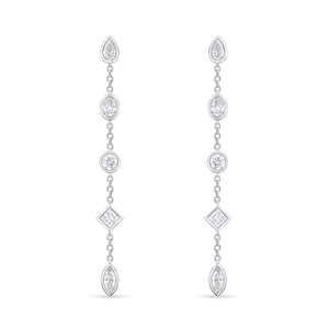 FEZY159_00 Dazzling by the Yard Diamond Dangling Earrings