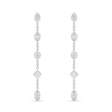 FEZY159_00 Dazzling by the Yard Diamond Dangling Earrings