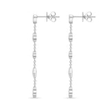 FEZY159_00 Dazzling by the Yard Diamond Dangling Earrings