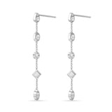 FEZY159_00 Dazzling by the Yard Diamond Dangling Earrings
