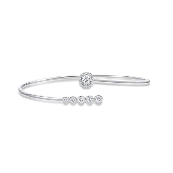 FGBQ303_00 Diamond Bouquets Flexi Bangle