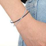 FGFX107_SB Flexi Bangle Sapphire Flexi Bangle