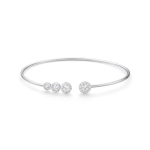 FGFX306_00 Diamond Bouquets Flexi Bangle
