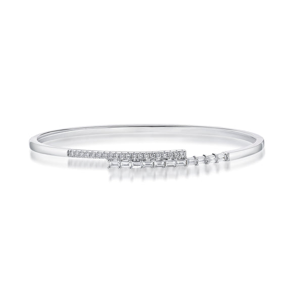 FGGA701_00 Geo Arts Diamond Oval Bangle