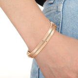 FGLC101_00 L Collection Diamond Oval Bangle