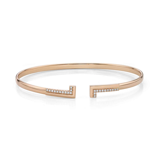 FGLC112_00 L Collection Diamond Open Bangle