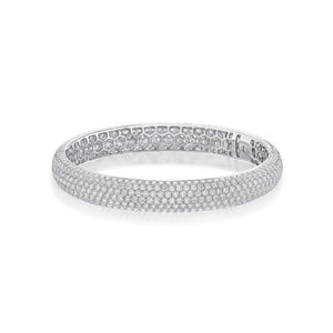 FGPV101_00 Pave Diamond Oval Bangle
