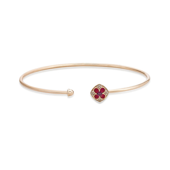 FGVL111_RU Valley of Light Ruby Illusion-setting Bangle