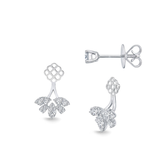 FJBF103_00 Fancy Brilliant Diamond Jacket Earrings