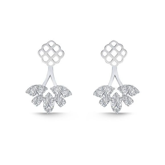 FJBF903_00 Fancy Brilliant Diamond Jacket Earrings