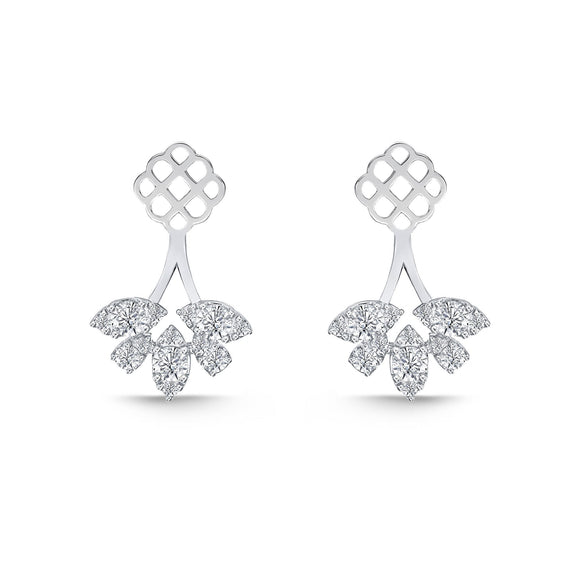 FJBF903_00 Fancy Brilliant Diamond Jacket Earrings