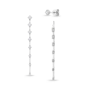 FJDD238_00 Diamond Line Dangling Earrings