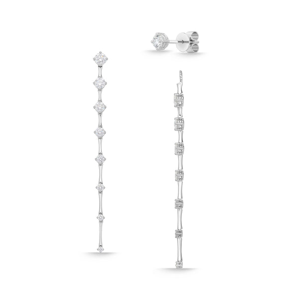 FJDD238_00 Diamond Line Dangling Earrings