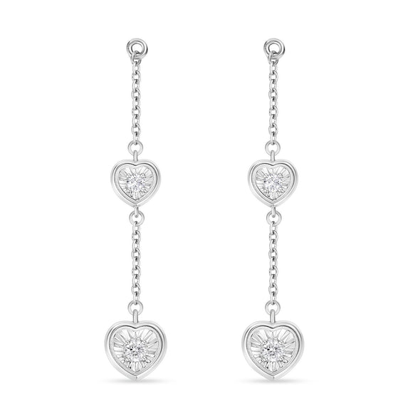 FJFD102_00 My First Diamond Illusion-setting Earrings