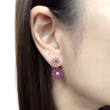 FJMG105_RU Margarita Ruby Jacket Earrings
