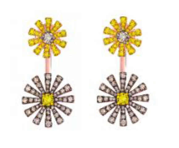 FJMG110_YD Margarita Diamond Jacket Earrings