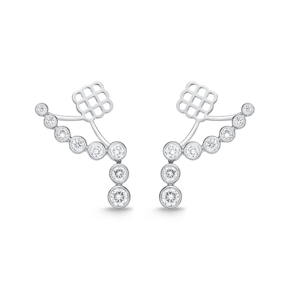 FJTU109_00 Toujours Diamond Jacket Earrings