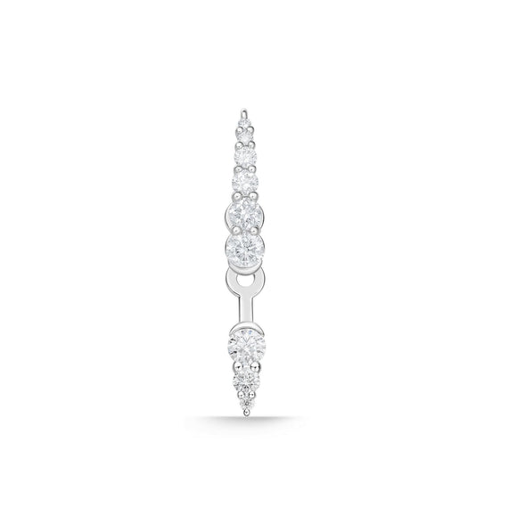 FJUB263_00 U-Basket Diamond Jacket Earrings