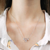 FNBF102_00 Fancy Brilliant Diamond Illusion-setting Necklace