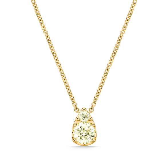 FNBF120_Sunshine Soothing Yellow Fashion Necklace