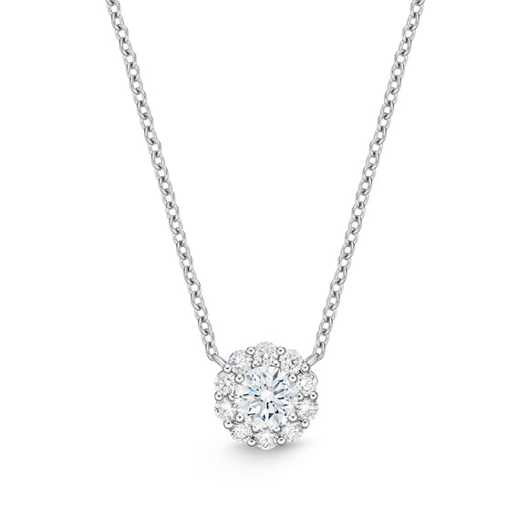QNBM102_00 Blossom Diamond  Semi-Mount Fashion Necklace