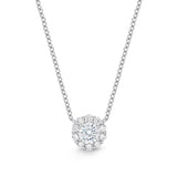 QNBM102_00 Blossom Diamond  Semi-Mount Fashion Necklace