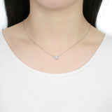 QNBM102_00 Blossom Diamond  Semi-Mount Fashion Necklace