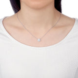 QNBM103_00 Blossom Diamond  Semi-Mount Fashion Necklace
