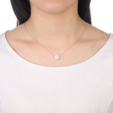 QNBM104_00 Blossom Diamond  Semi-Mount Fashion Necklace